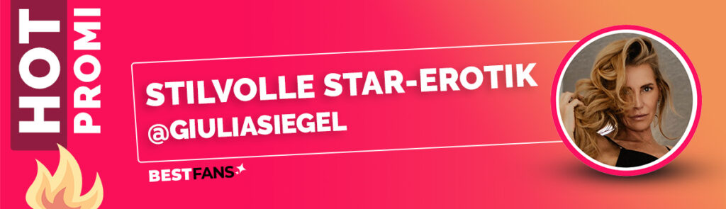 Stilvolle Aktfotografie und exklusive private Promi-Bilder von Model und DJane Giulia Siegel.